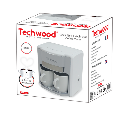 Cafetière 2 Tasses Duo - TCA-202 TECHWOOD