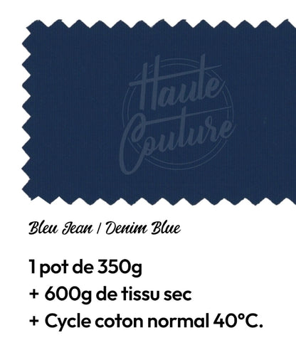 Haute Couture - Teintures textile coton - Bleu jeans