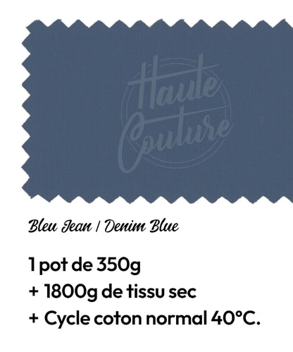 Haute Couture - Teintures textile coton - Bleu jeans