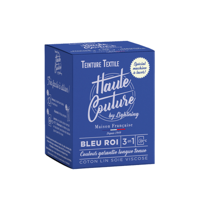 Haute Couture - Teintures textile coton - Bleu roi