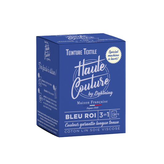 Haute Couture - Teintures textile coton - Bleu roi