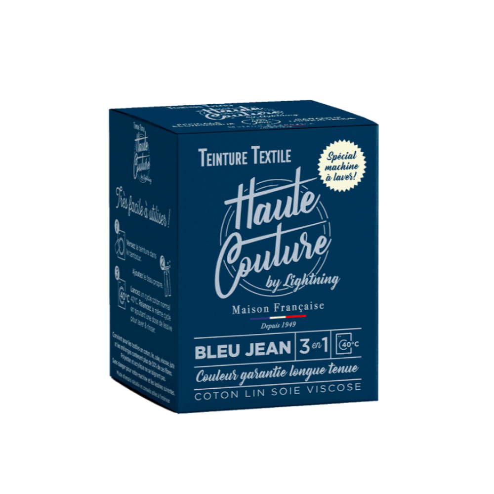 Haute Couture - Teintures textile coton - Bleu jeans