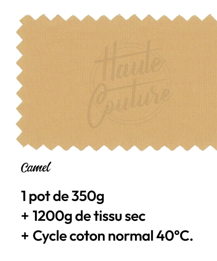 Haute Couture - Teintures textile coton - Camel