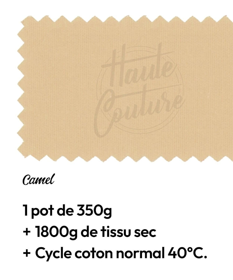 Haute Couture - Teintures textile coton - Camel