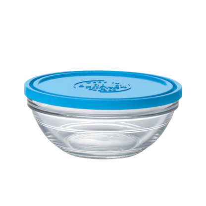 Freshbox - Boite de conservation ronde couvercle bleu 2,4L