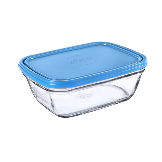 Freshbox - Boite de conservation rectangulaire couvercle bleu 1,65L