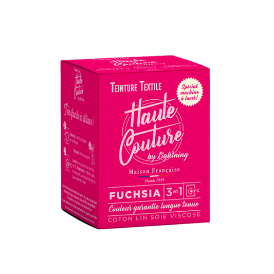 Haute Couture - Teintures textile coton - Fuchsia