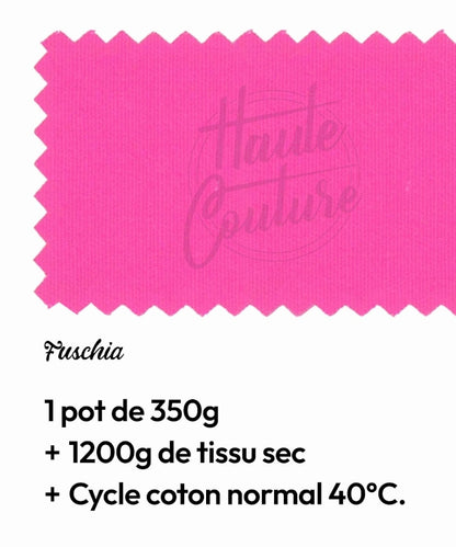 Haute Couture - Teintures textile coton - Fuchsia