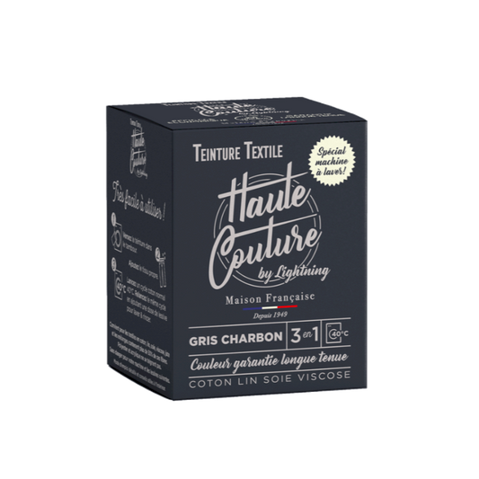 Haute Couture - Teintures textile coton - Gris charbon