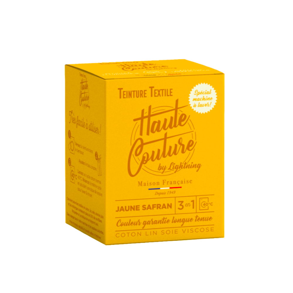 Haute Couture - Teintures textile coton - Jaune safran