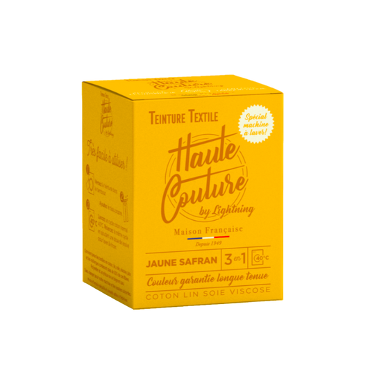 Haute Couture - Teintures textile coton - Jaune safran