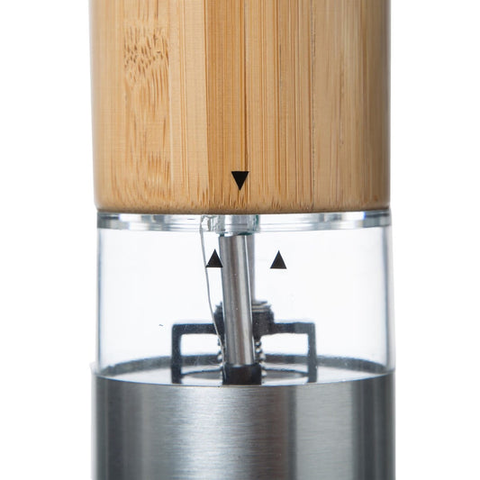 Moulin électrique en Inox et Bambou - FIVE