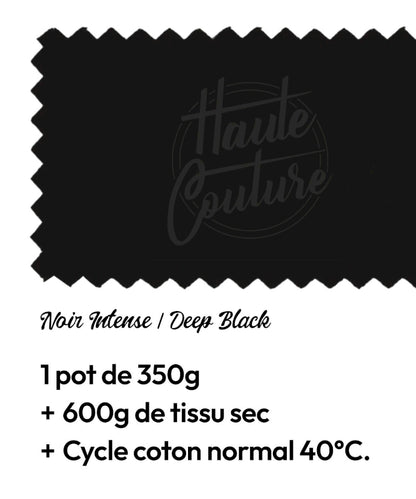 Haute Couture - Teintures textile coton - Noir intense