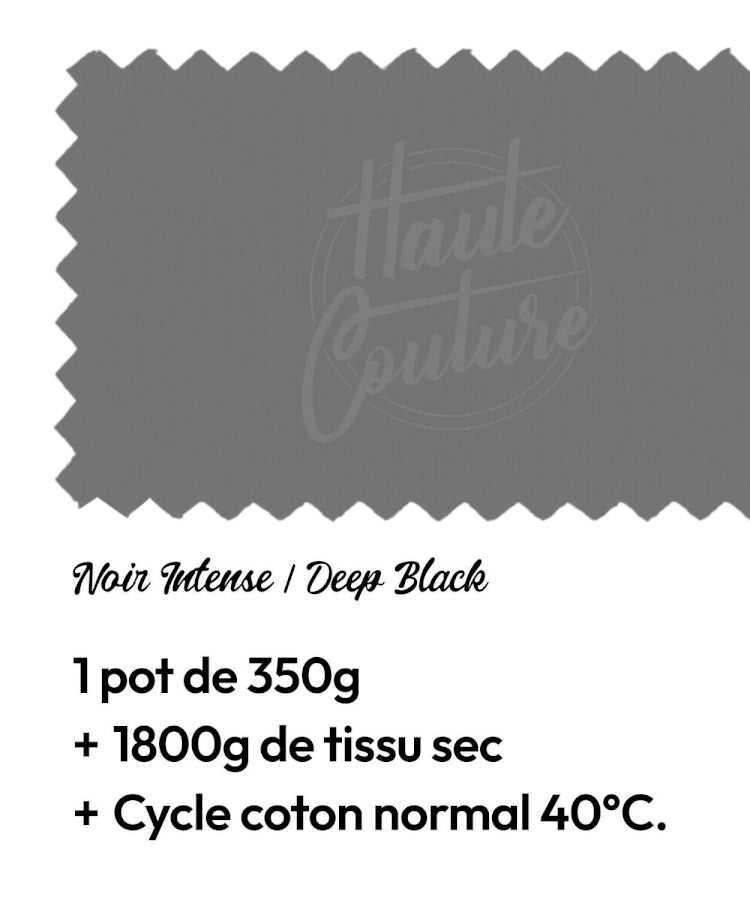 Haute Couture - Teintures textile coton - Noir intense