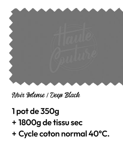 Haute Couture - Teintures textile coton - Noir intense