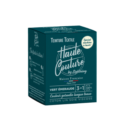 Haute Couture - Teintures textile coton - Vert émeraude