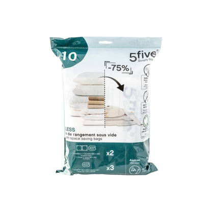 Lot de 10 sacs compresseurs Airless - FIVE